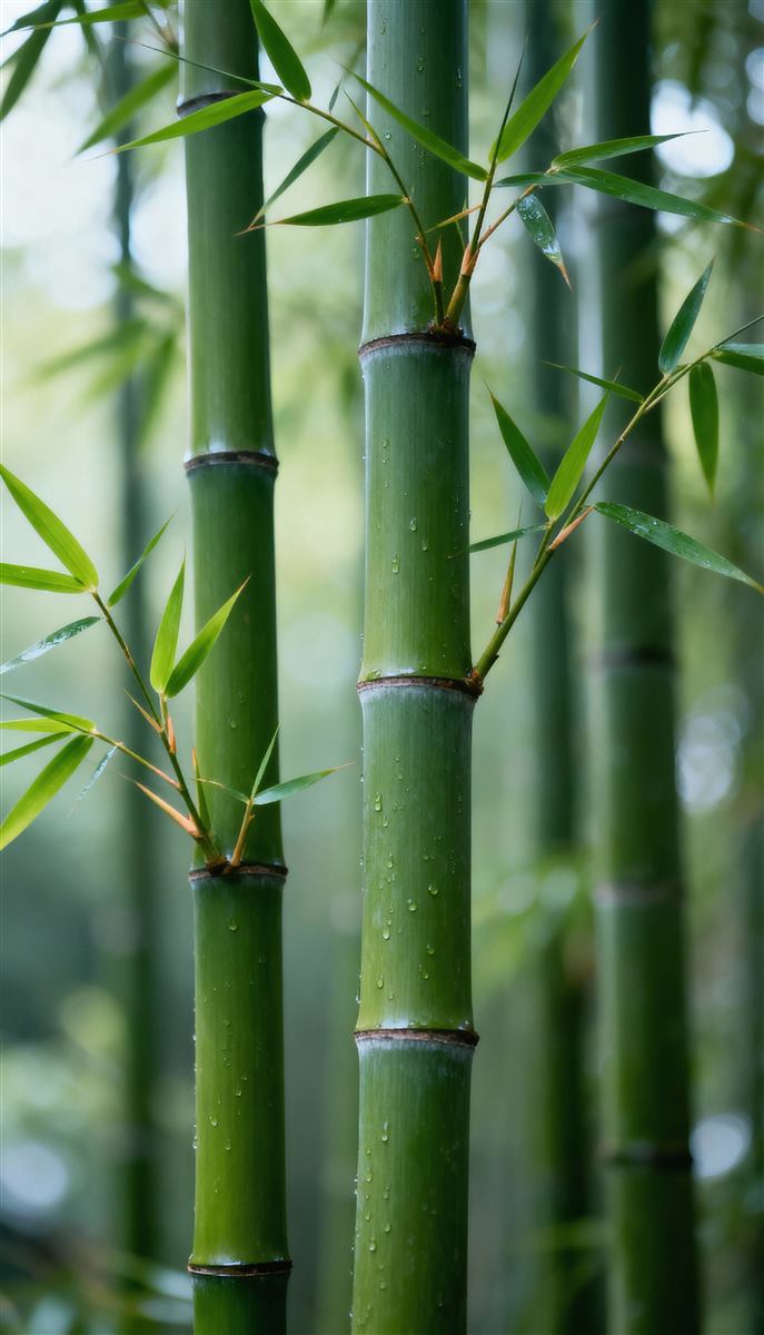 Manejo florestal responsável, plantação de bambu